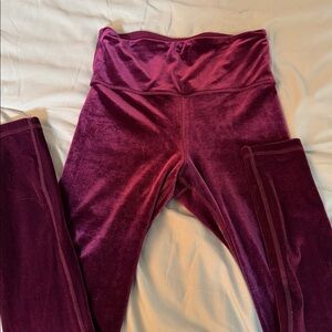 Athleta Velvet High-Rise Leggings - Rich Purple Wine XS L8